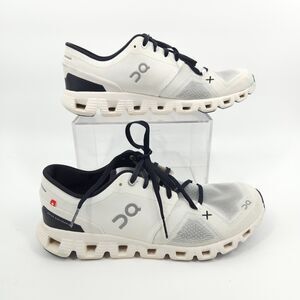 On Cloud X 3 Womens Size 10 White Black Athletic Running Walking Shoes Sneakers